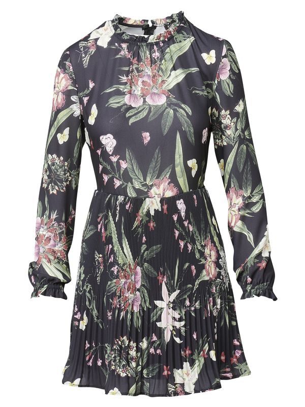 KOROSHI KOROSHI Рокля  зелено / лилав / червено / черно