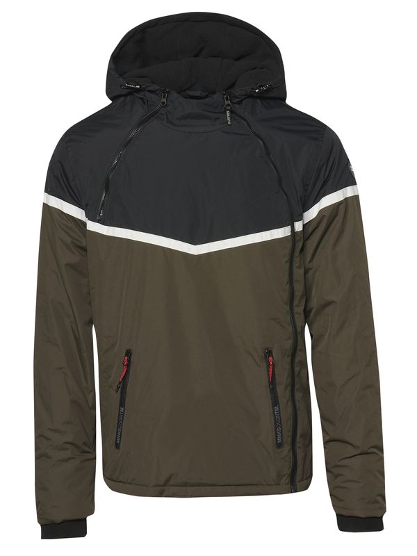 KOROSHI KOROSHI Суичър  каки / черно / бяло