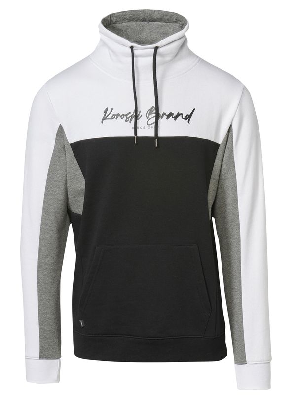 KOROSHI KOROSHI Суичър  сиво / черно / бяло