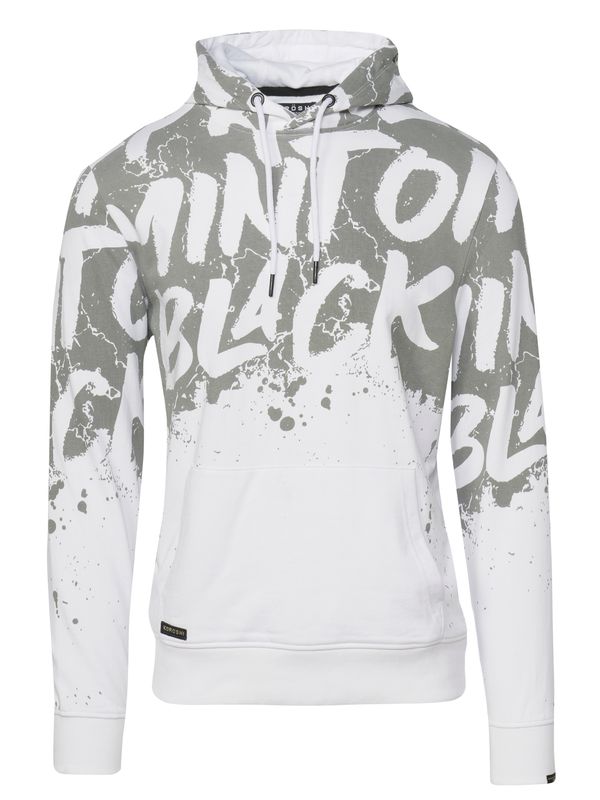 KOROSHI KOROSHI Суичър  сиво-кафяво / бяло