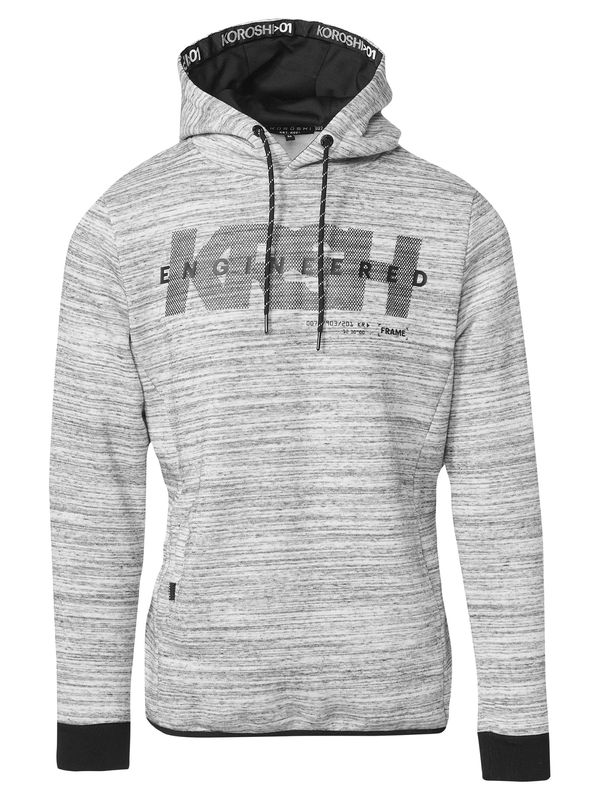 KOROSHI KOROSHI Суичър  светлосиво / черно