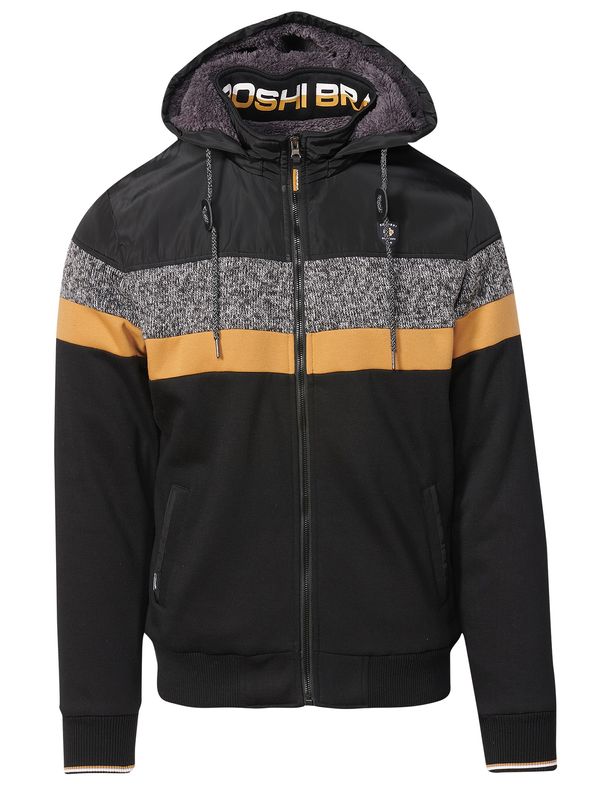 KOROSHI KOROSHI Суичъри с качулка  шафран / сив меланж / черно