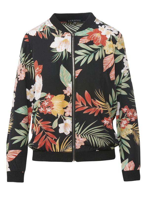 KOROSHI KOROSHI Суичъри с качулка  златистожълто / светлозелено / червена боровинка / черно