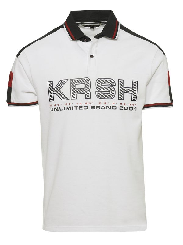 KOROSHI KOROSHI Тениска  алено / черно / бяло