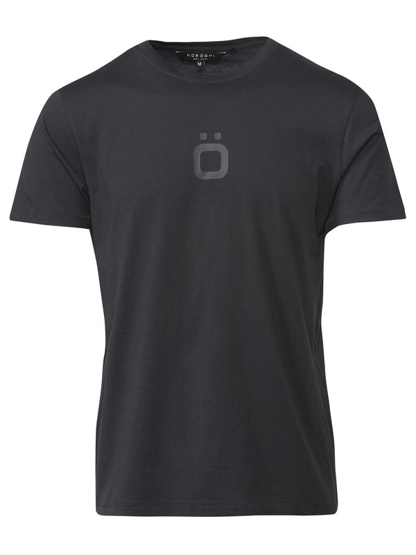 KOROSHI KOROSHI Тениска  антрацитно черно