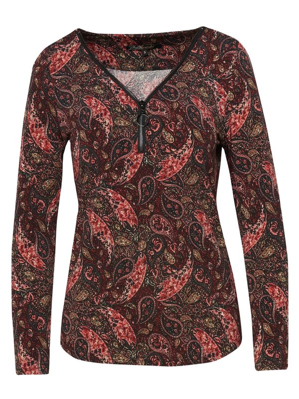 KOROSHI KOROSHI Тениска  бежово / кафяво / червено