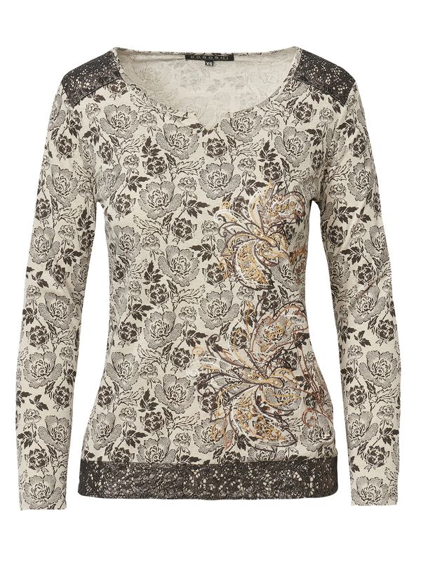 KOROSHI KOROSHI Тениска  бежово / пъстро