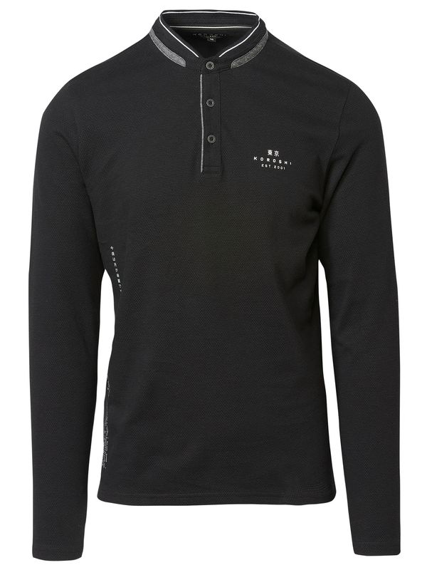 KOROSHI KOROSHI Тениска  черно / бяло