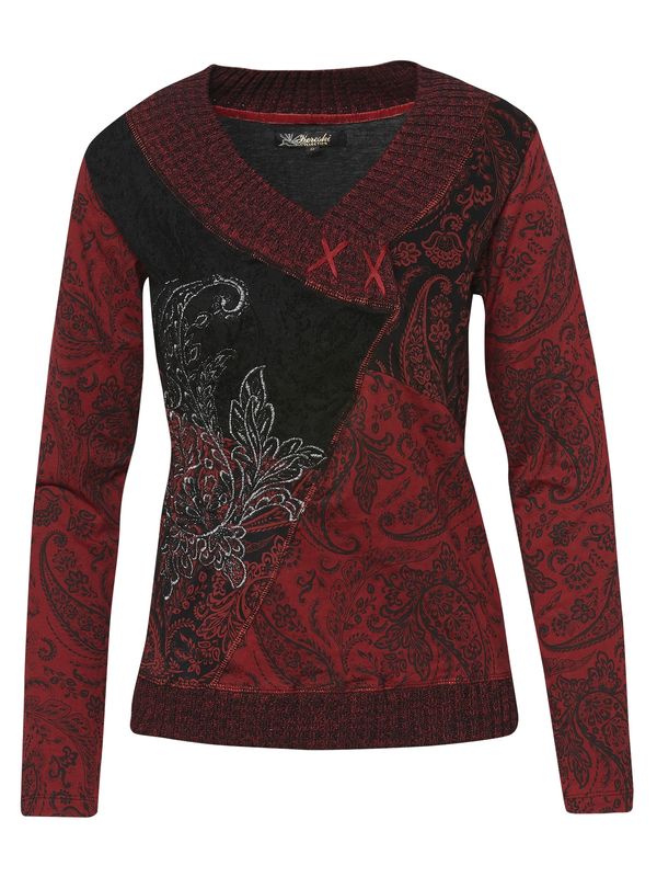 KOROSHI KOROSHI Тениска  червено / черно / бяло