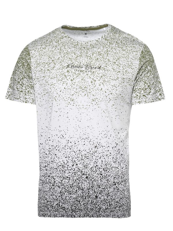 KOROSHI KOROSHI Тениска  каки / черно / бяло