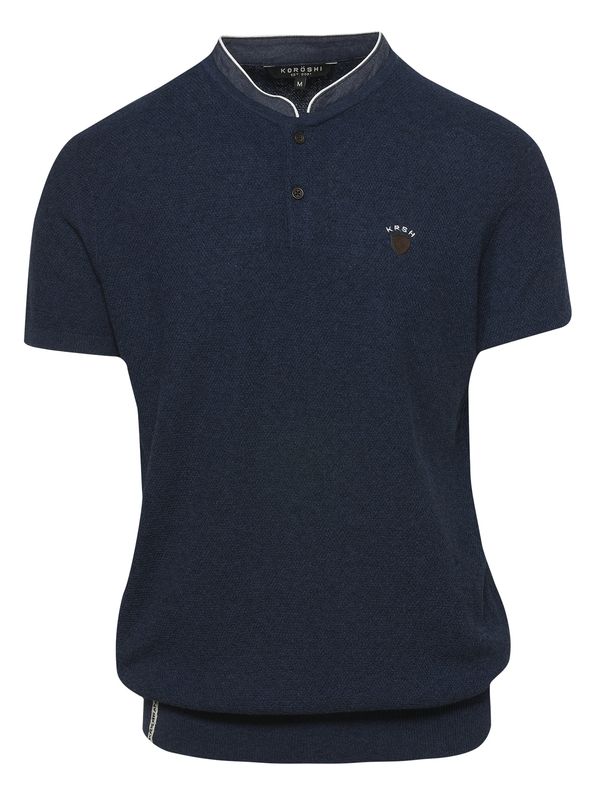 KOROSHI KOROSHI Тениска  нейви синьо / бяло