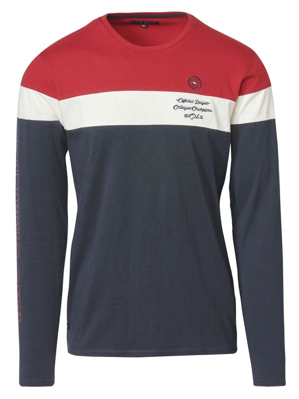 KOROSHI KOROSHI Тениска  нейви синьо / червено / бяло