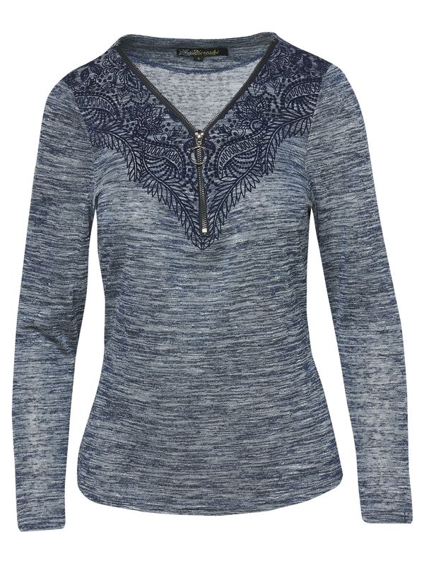 KOROSHI KOROSHI Тениска  нейви синьо / синьо меланж