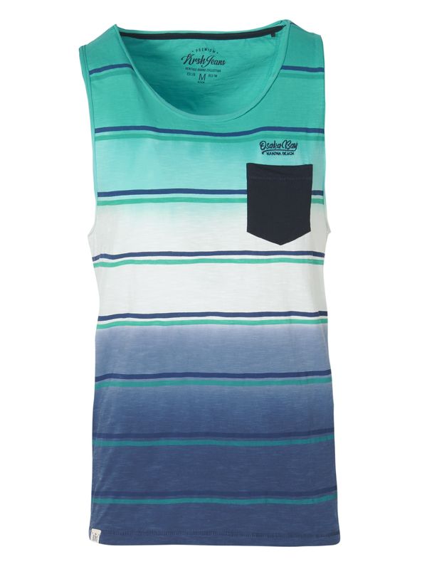 KOROSHI KOROSHI Тениска  нейви синьо / тюркоазен / синя тинтява / естествено бяло