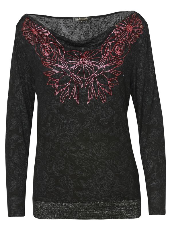 KOROSHI KOROSHI Тениска  питая / черно