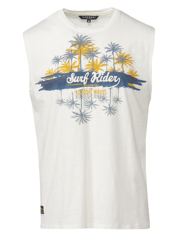 KOROSHI KOROSHI Тениска  пъстро / мръсно бяло