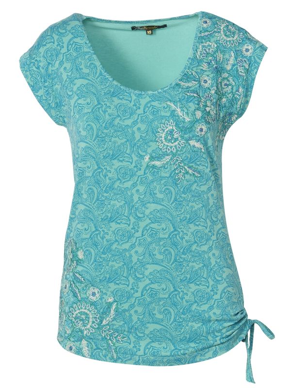 KOROSHI KOROSHI Тениска  синьо / аквамарин / зелено