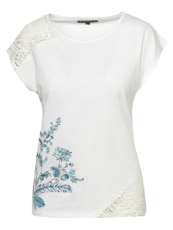 KOROSHI KOROSHI Тениска  синьо / черно / бяло