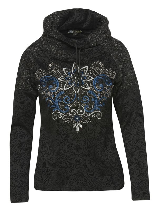 KOROSHI KOROSHI Тениска  синьо / черно / сребърно