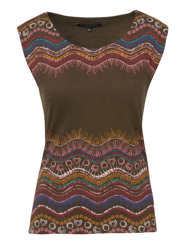 KOROSHI KOROSHI Тениска  синьо / къри / каки / бледорозово