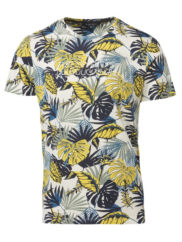 KOROSHI KOROSHI Тениска  жълто / пъстро