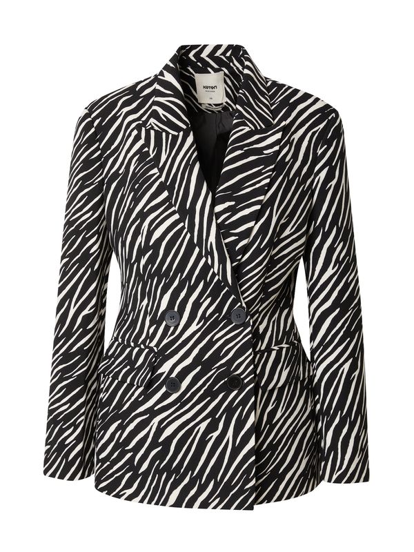 Koton Koton Блейзър  черно / бяло