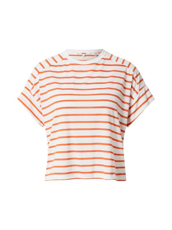 Koton Koton Тениска  тъмно коралово / бяло