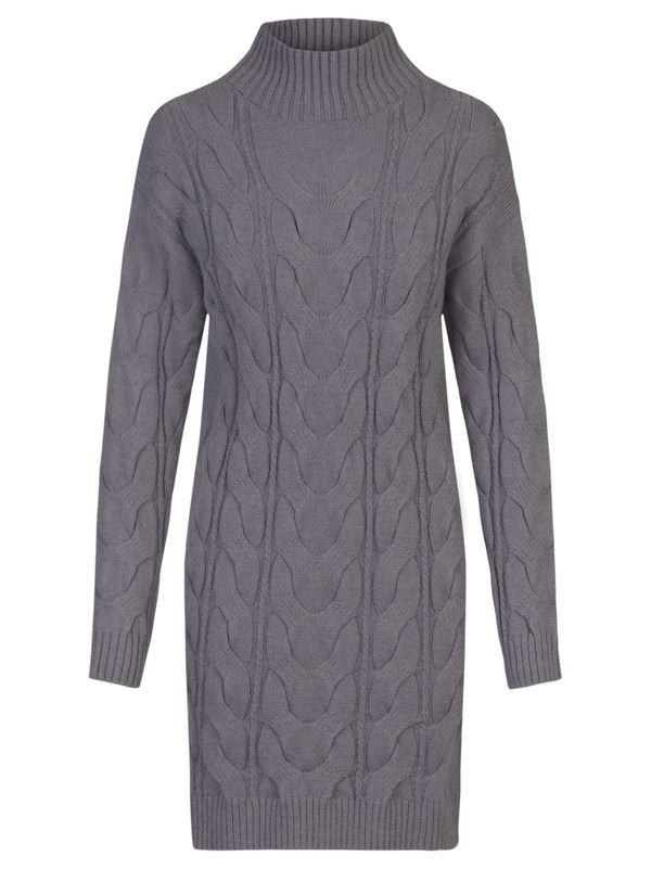Kraimod Kraimod Плетена рокля  тъмносиво
