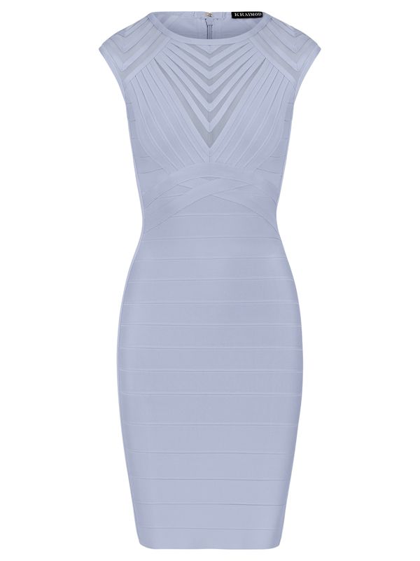 Kraimod Kraimod Рокля с права кройка  светлосиньо