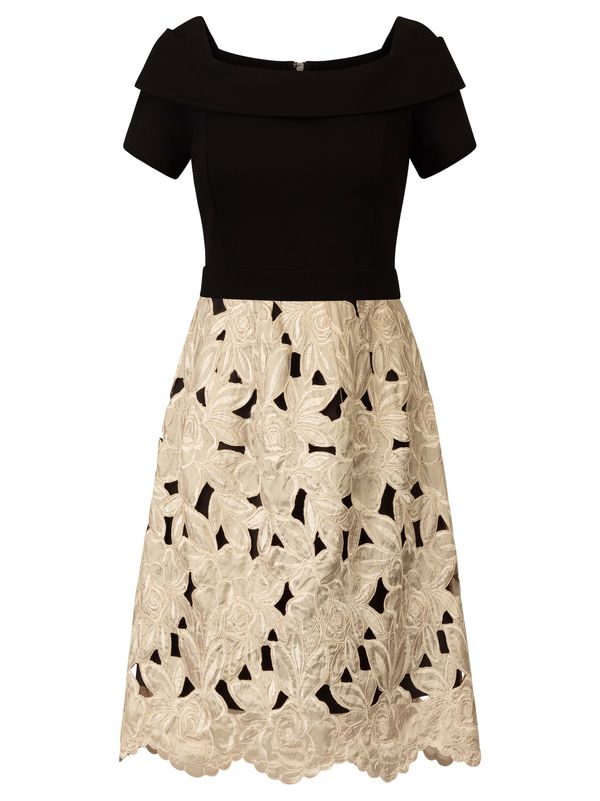 Kraimod Kraimod Рокля за коктейл  цвят "пясък" / черно