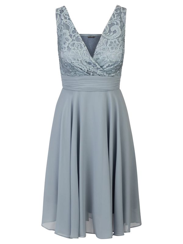 Kraimod Kraimod Рокля за коктейл  опушено синьо