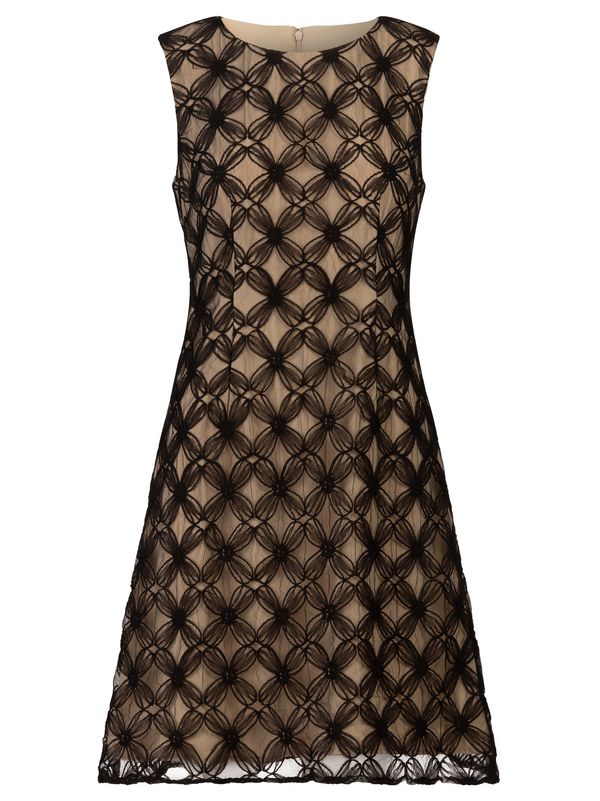 Kraimod Kraimod Рокля за коктейл  умбра / черно