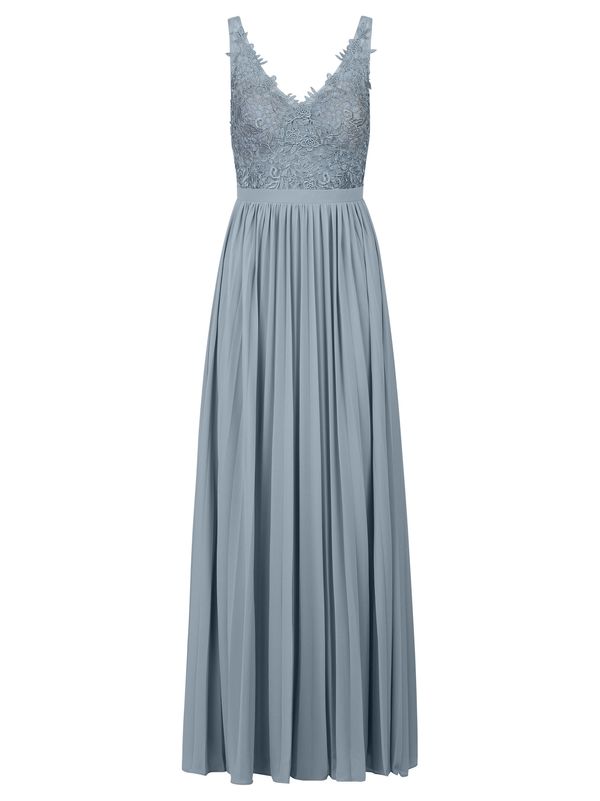 Kraimod Kraimod Вечерна рокля  опушено синьо