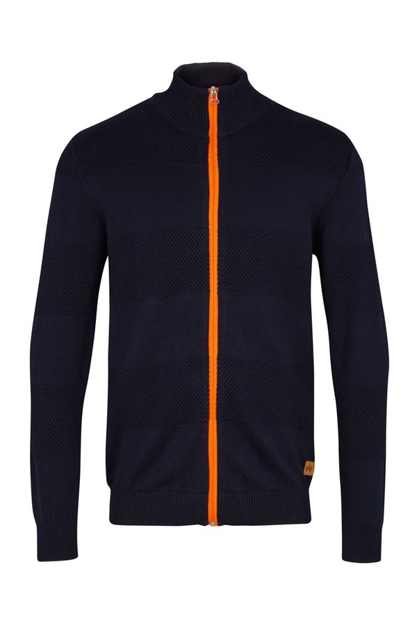 Kronstadt Kronstadt Плетена жилетка 'Jacob Zip'  нейви синьо