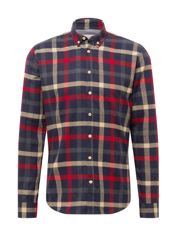 Kronstadt Kronstadt Риза 'Dean'  цвят "пясък" / тъмносиньо / червено