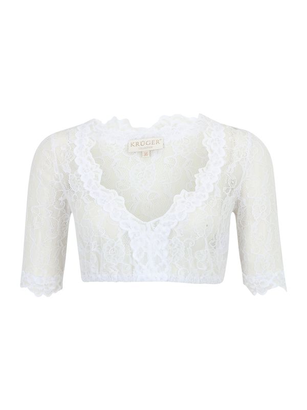 Krüger Madl Krüger Madl Блуза в традиционен стил 'Cassandra'  бяло