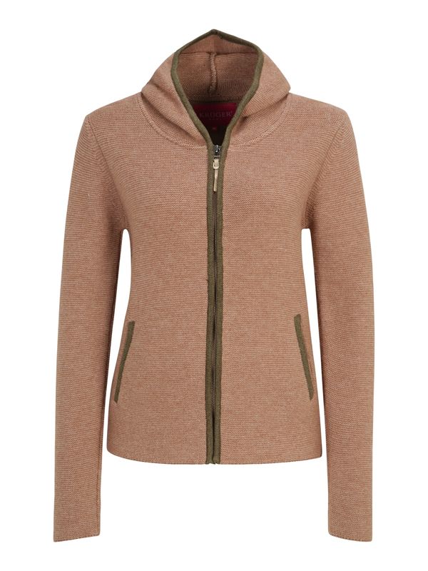 Krüger Madl Krüger Madl Плетено яке тип Janker 'Lena'  кафяво / розе