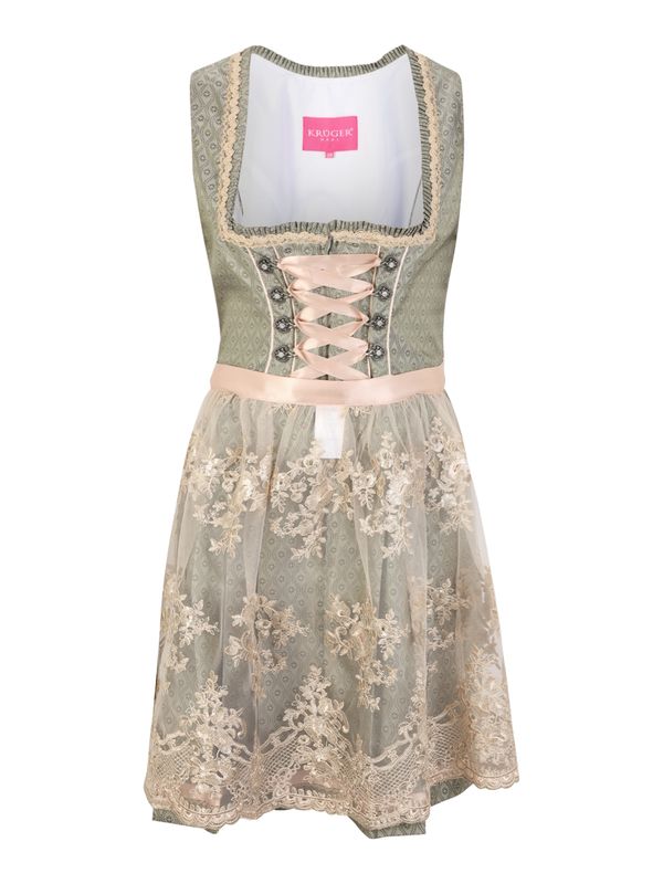 Krüger Madl Krüger Madl Рокля в стил Dirndl  злато / базалтово синьо / зелено