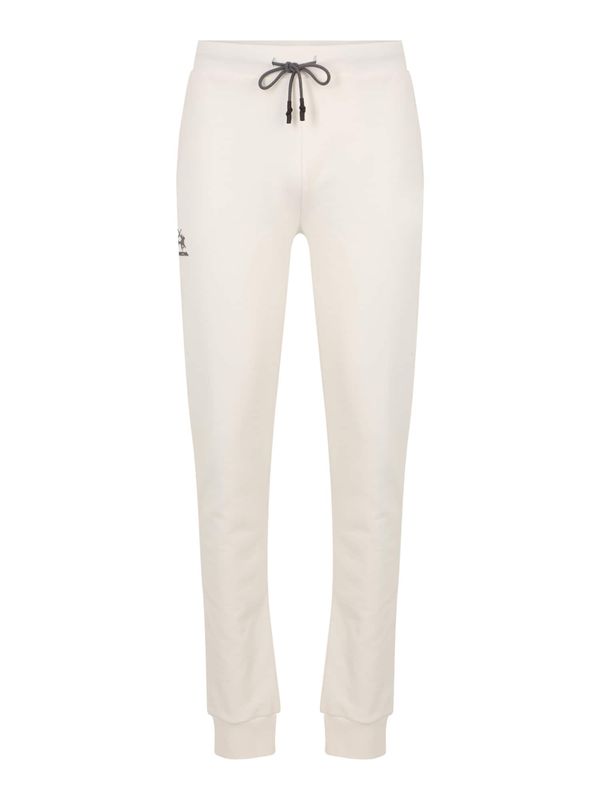 La Martina La Martina Панталон  бял памук