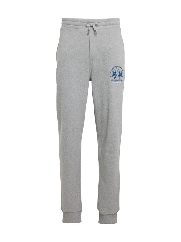 La Martina La Martina Панталон  синьо / сив меланж / бяло