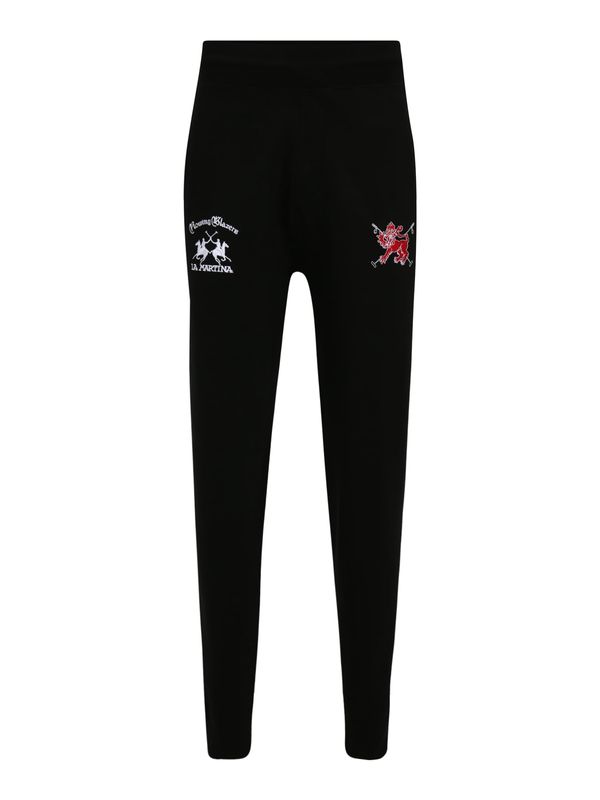 La Martina La Martina Панталон  светлосиво / огнено червено / черно / бяло