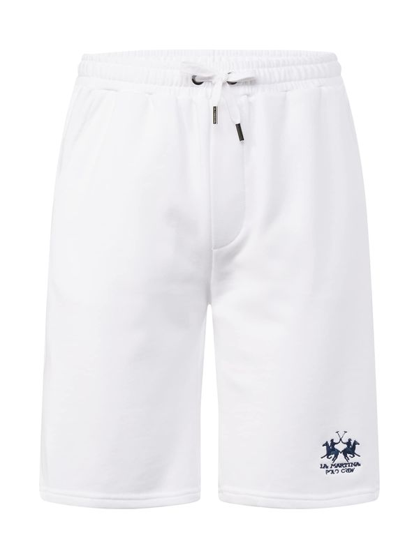 La Martina La Martina Панталон  тъмносиньо / мръсно бяло