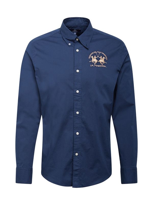 La Martina La Martina Риза  нейви синьо / кафяво