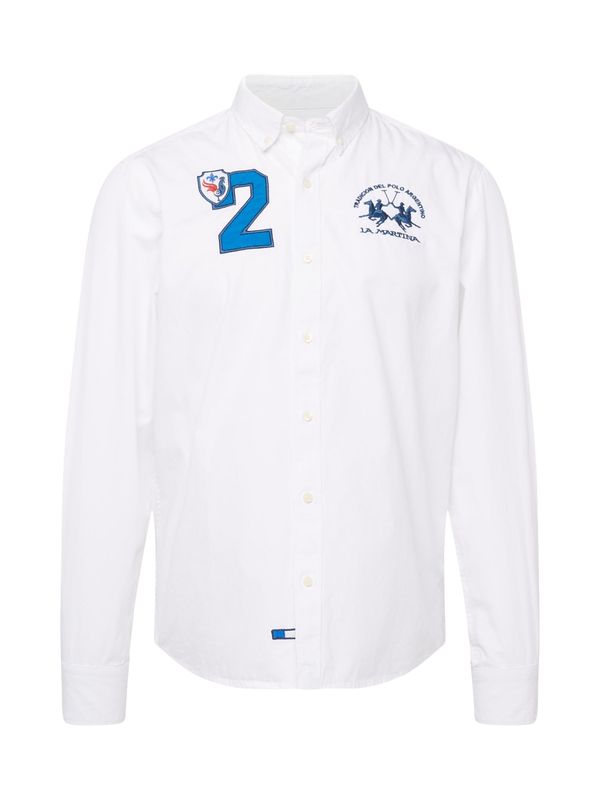 La Martina La Martina Риза  синьо / синя тинтява / ярко червено / бяло