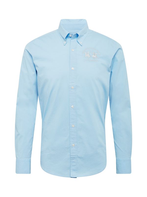 La Martina La Martina Риза  светлосиньо / сребърно