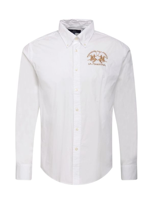 La Martina La Martina Риза  злато / бяло