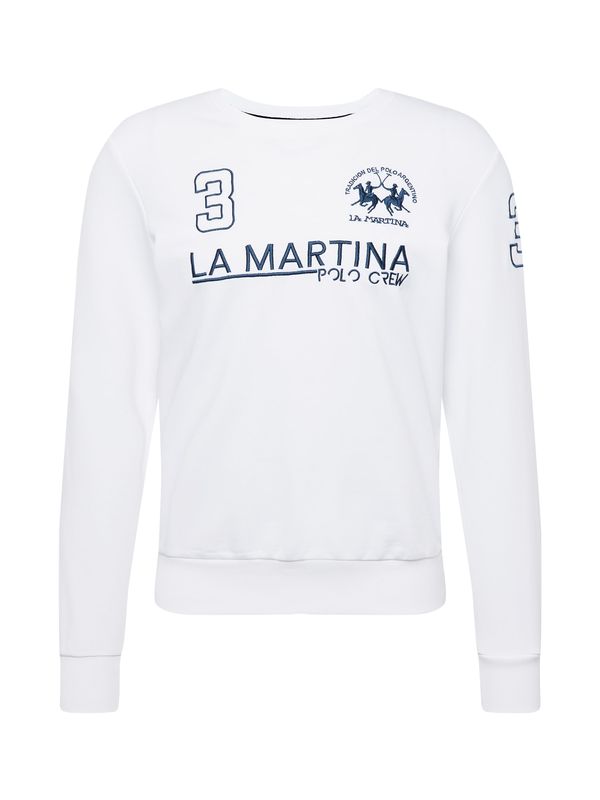 La Martina La Martina Суичър  нейви синьо / мръсно бяло