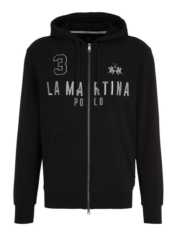 La Martina La Martina Суичъри с качулка  черно / сребърно