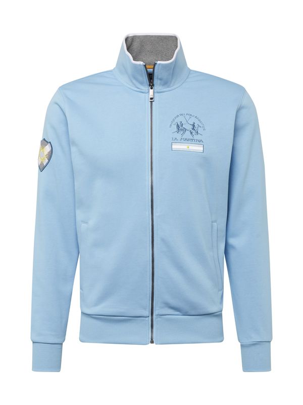 La Martina La Martina Суичъри с качулка  светлосиньо / бяло