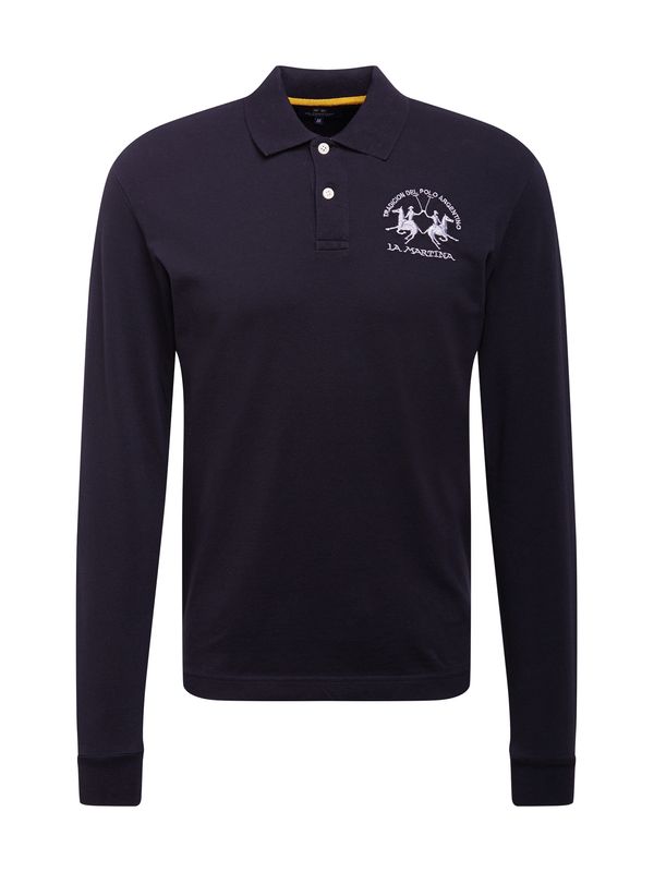 La Martina La Martina Тениска  черно / бяло